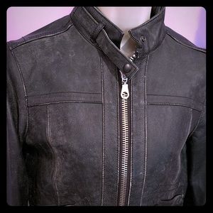 - Gap Leather bomber motorcycle jacket M